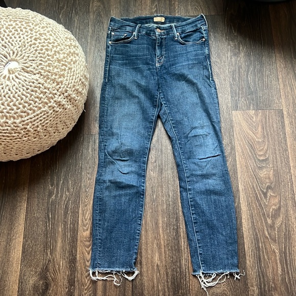 Mother The Looker Ankle Fray Jean - Picture 1 of 5